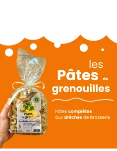 Pâtes de Grenouille – Pâtes Complètes à la Farine de Drêches de Brasserie | La Grenouille Assoiffée 2